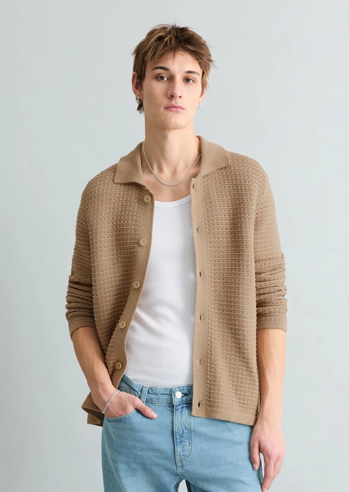 DfC Strickjacke loose mit markanter Struktur