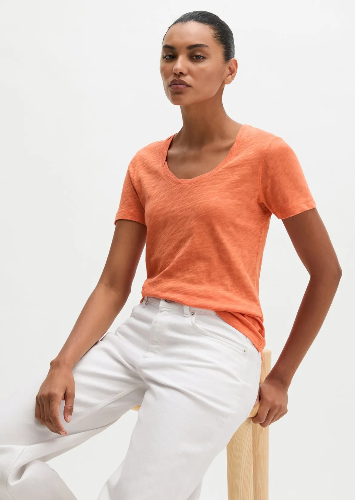 DfC T-Shirt loose aus Slub-Jersey