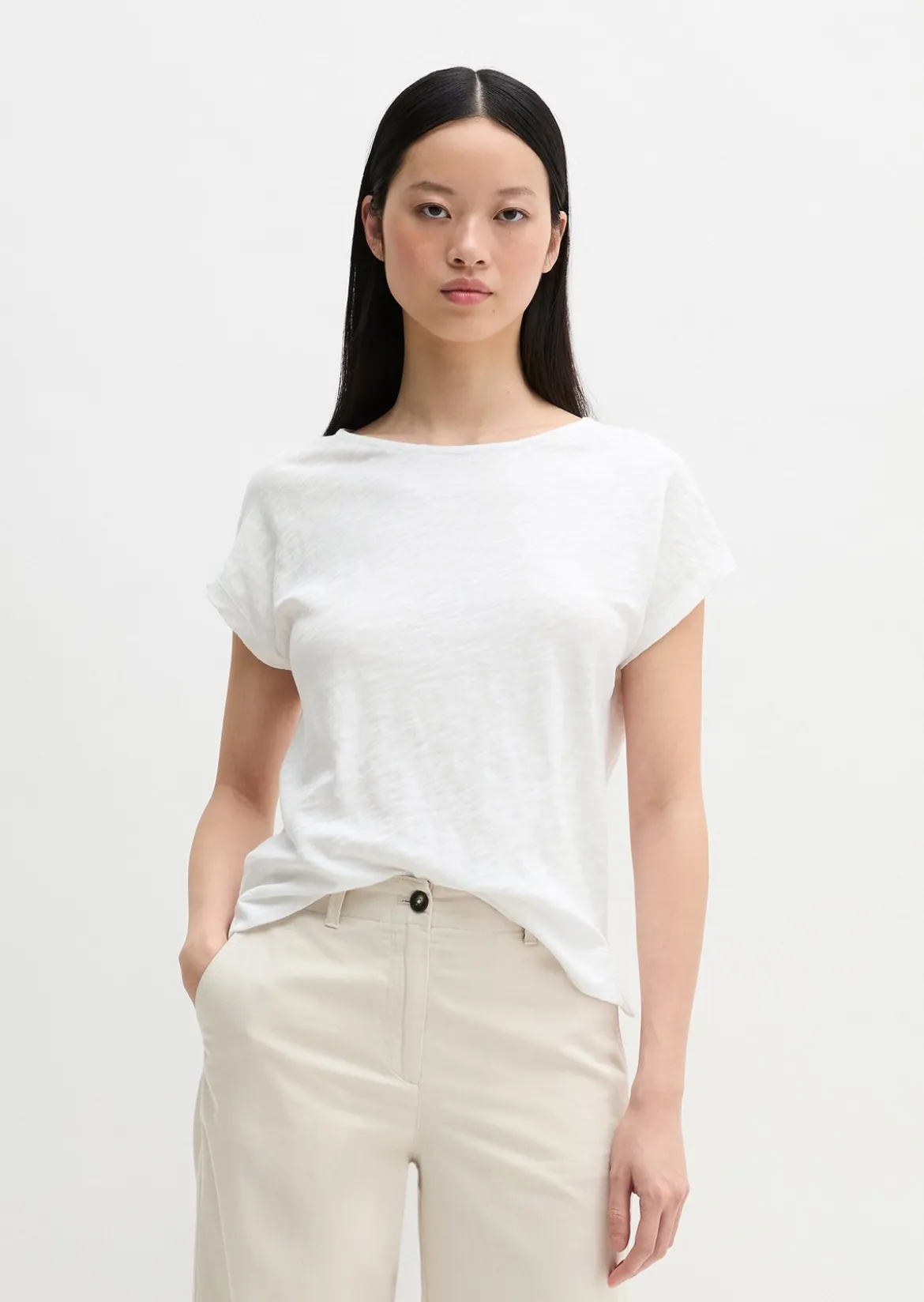 DfC T-Shirt regular aus weichem Baumwoll-Slub-Jersey