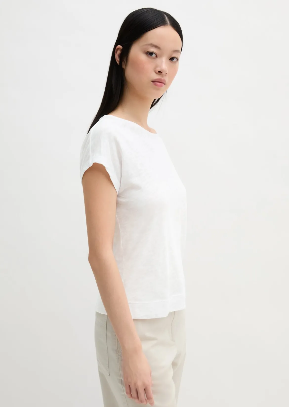 DfC T-Shirt regular aus weichem Baumwoll-Slub-Jersey