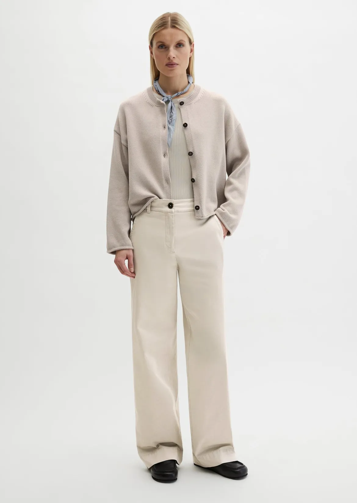DfC V-Neck-Cardigan oversized aus Organic-Cotton-Garn