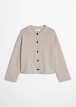 DfC V-Neck-Cardigan oversized aus Organic-Cotton-Garn