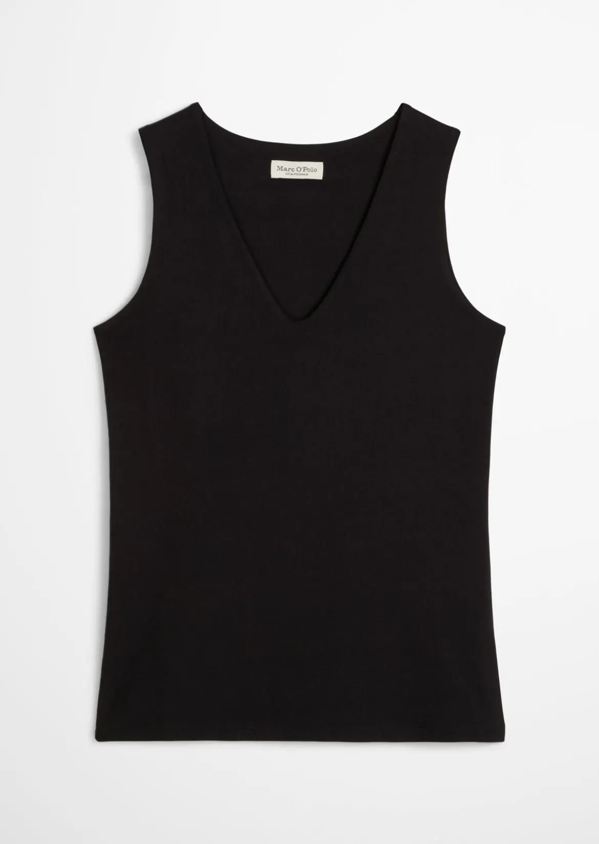 DfC V-Neck-Top slim aus weichem Stretch-Jersey
