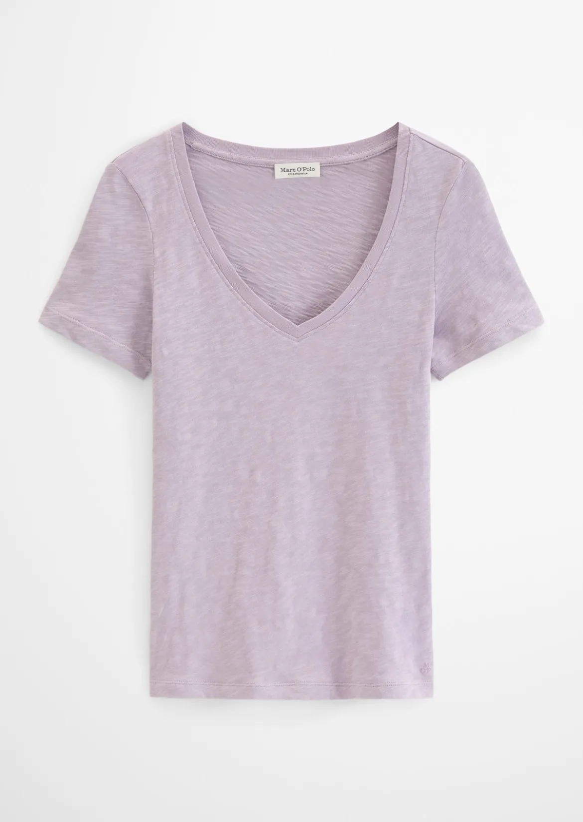 DfC V-Neck-T-Shirt regular aus Slub-Jersey