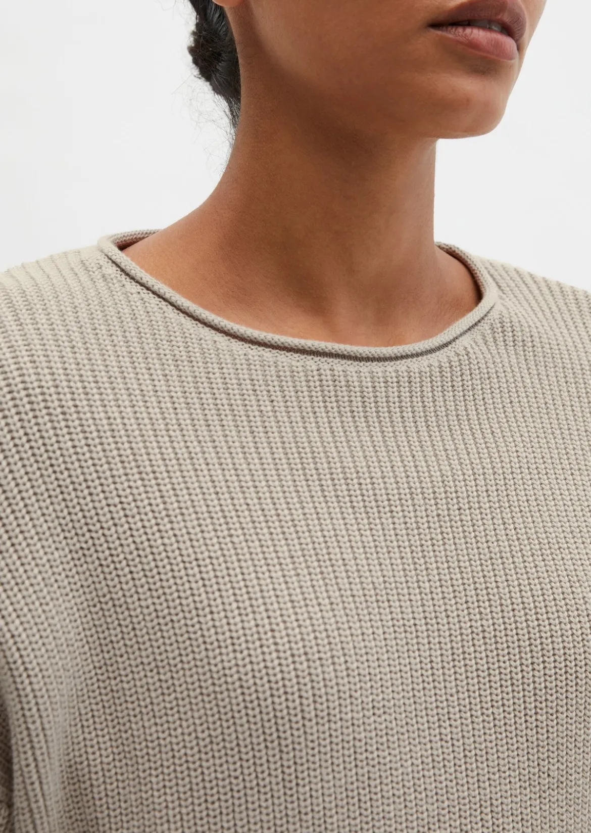 DfC-Strickpullover oversize aus Heavy-Weight-Organic-Cotton