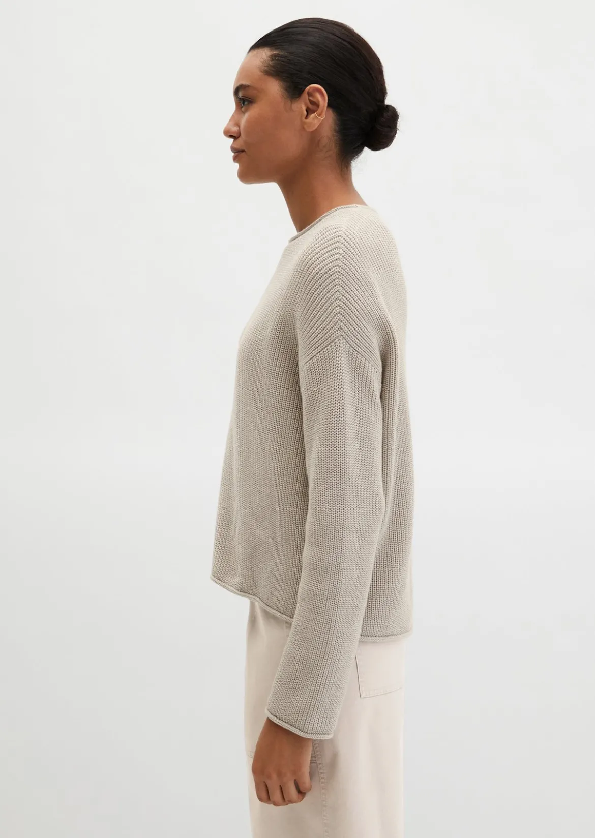 DfC-Strickpullover oversize aus Heavy-Weight-Organic-Cotton