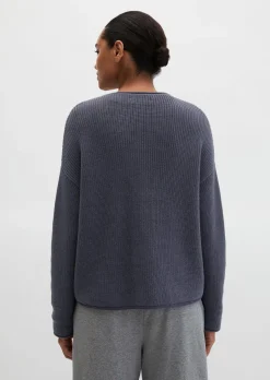 DfC-Strickpullover oversize aus Heavy-Weight-Organic-Cotton