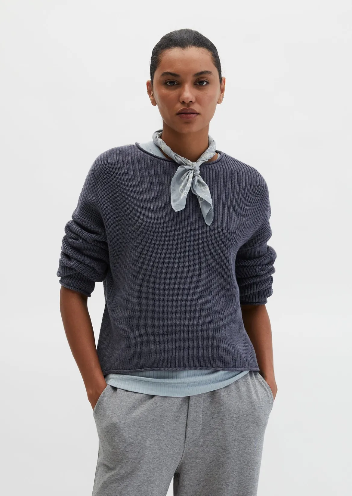DfC-Strickpullover oversize aus Heavy-Weight-Organic-Cotton