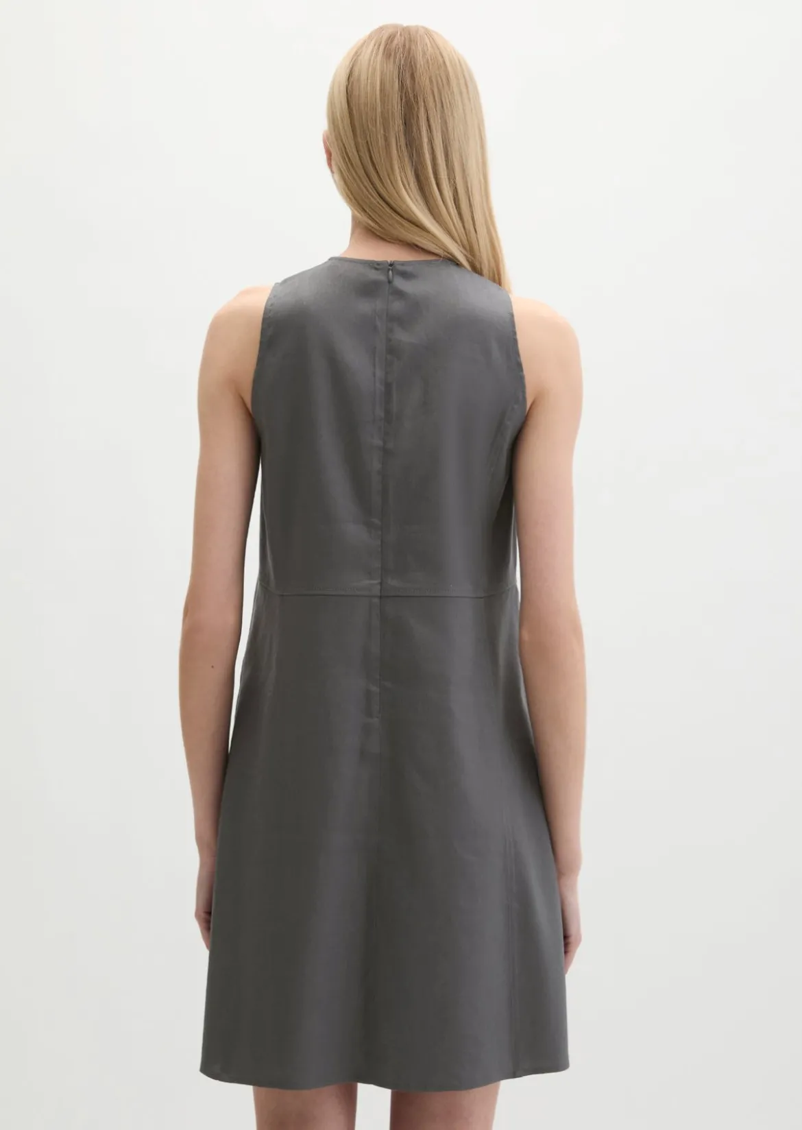 Etuikleid regular aus Viskose-Leinen-Stretch