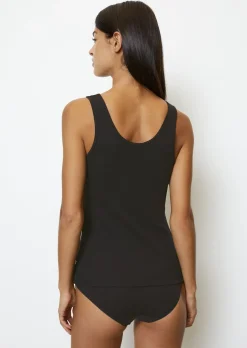 Feinripp-Tanktop slim aus reiner Bio-Baumwolle