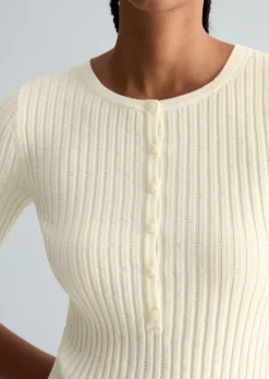 Feinstrick-Kurzarm-Pullover slim aus LENZING™ ECOVERO™