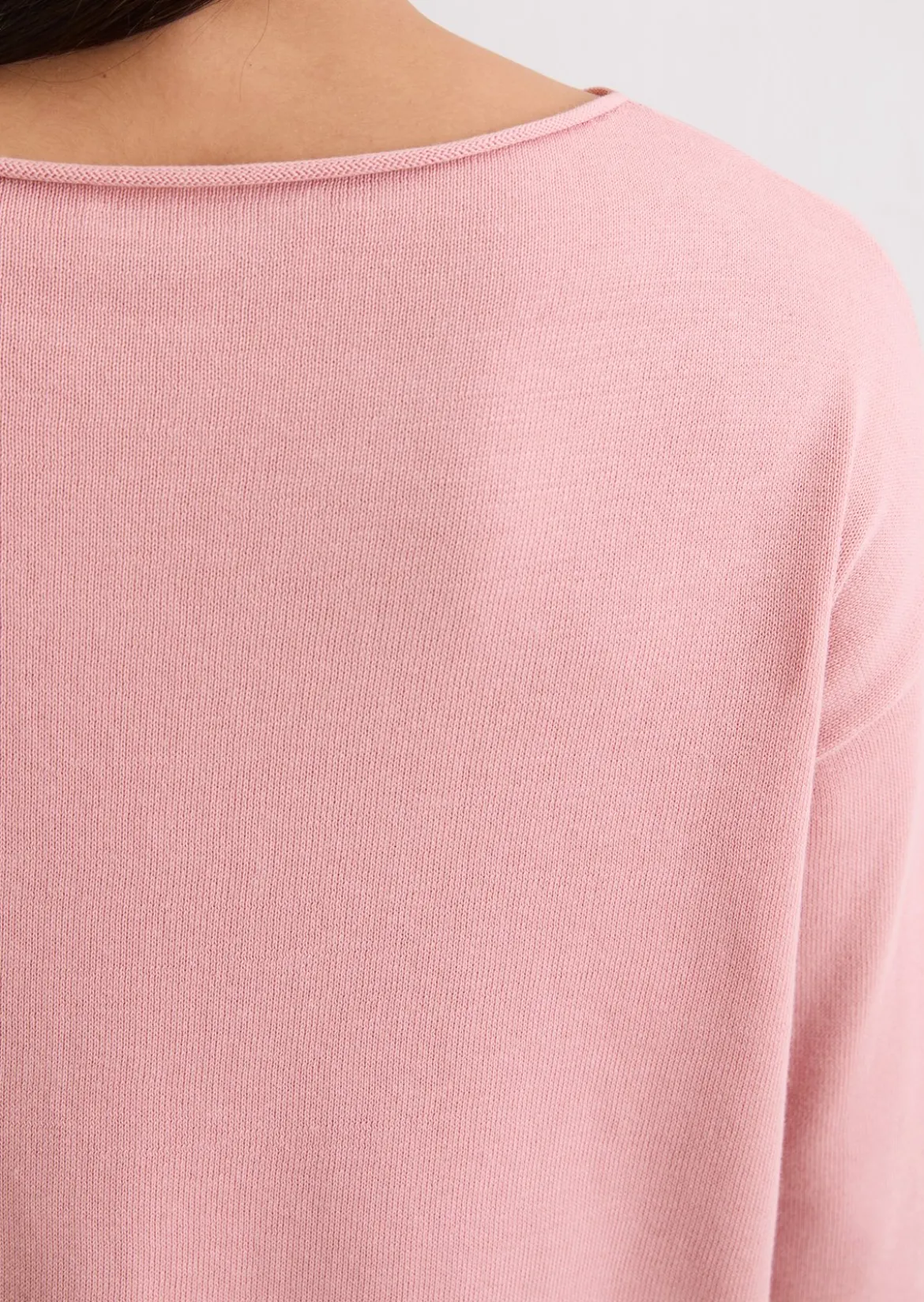 Feinstrickpullover loose aus reiner Bio-Baumwolle