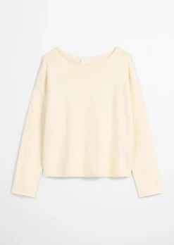 Feinstrickpullover loose aus reiner Bio-Baumwolle