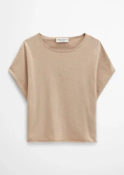 Feinstrick-Pullover loose mit überschnittener Schulter