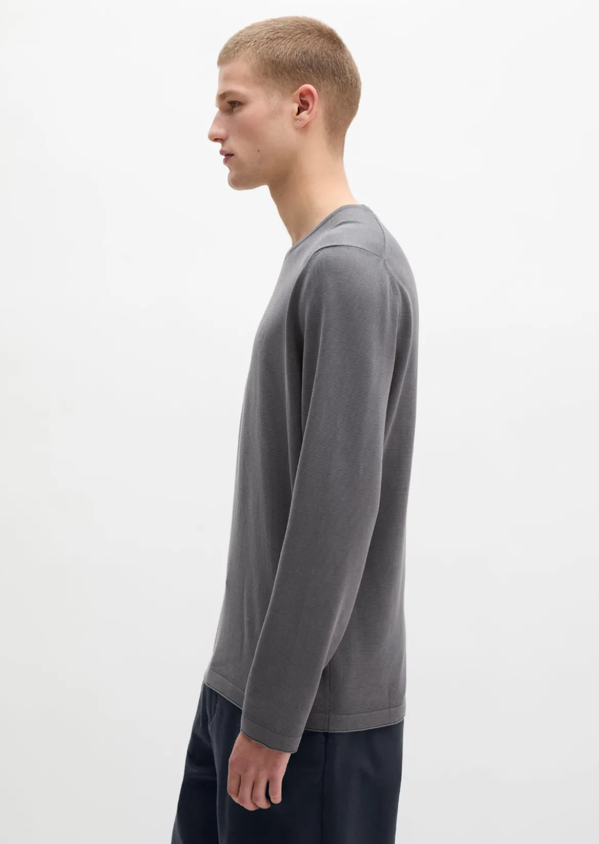 Feinstrick-Pullover regular aus zertifizierter Bio-Baumwolle