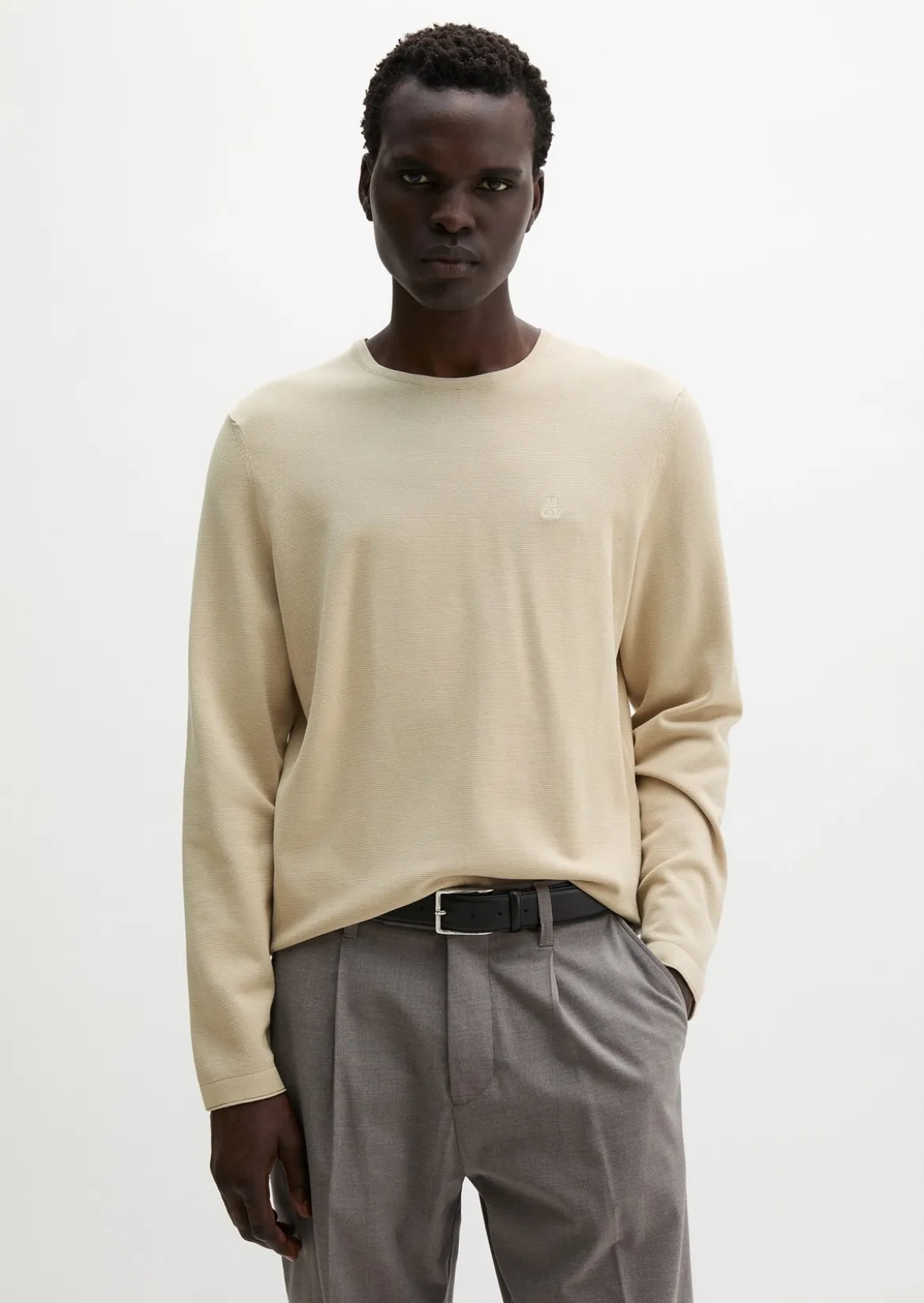 Feinstrick-Pullover regular aus zertifizierter Bio-Baumwolle