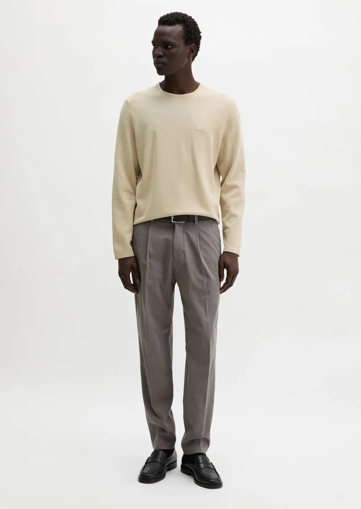 Feinstrick-Pullover regular aus zertifizierter Bio-Baumwolle
