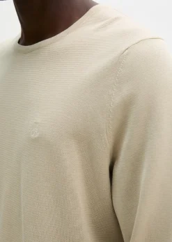 Feinstrick-Pullover regular aus zertifizierter Bio-Baumwolle