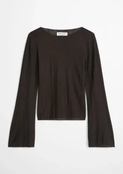 Feinstrickpullover slim aus edlem Viskose-Leinen-Mix