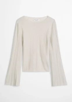 Feinstrickpullover slim aus edlem Viskose-Leinen-Mix