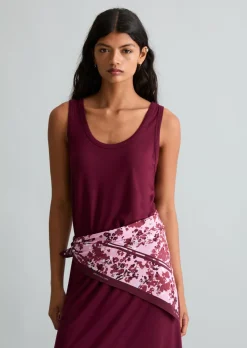 Gemustertes Tuch aus Viskose-Twill