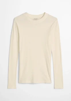 Geripptes Longsleeve slim mit TENCEL™ Modal