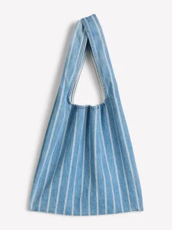 Gestreifte Tasche aus reiner Bio-Baumwolle