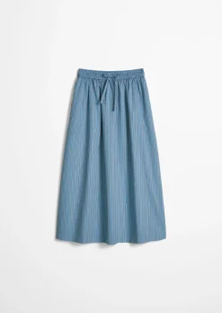Gestreifter Rock regular aus Organic Cotton Lyocell-Mix