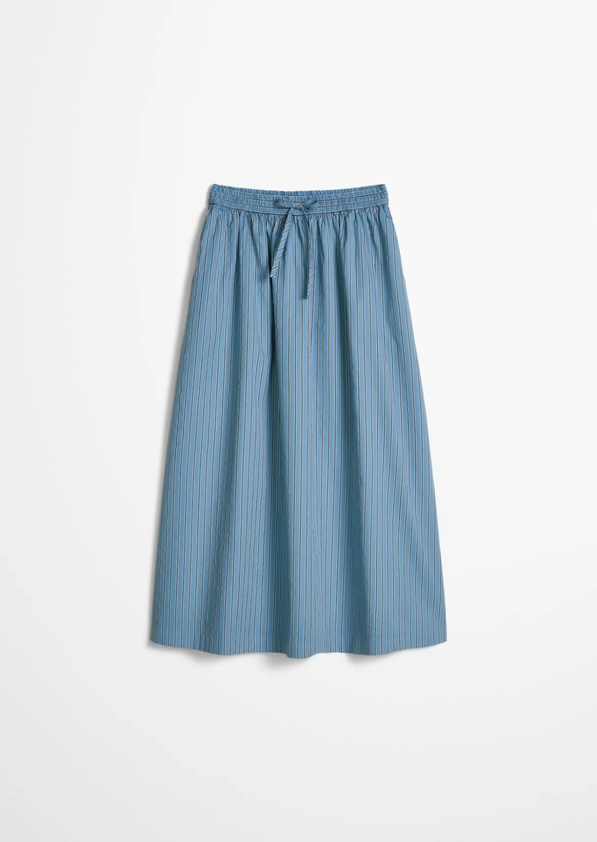 Gestreifter Rock regular aus Organic Cotton Lyocell-Mix