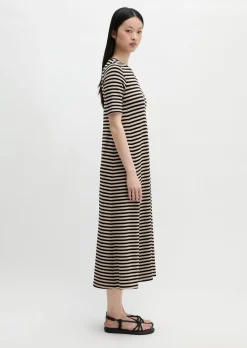Gestreiftes Jerseykleid A-Shape aus TENCEL™ Modal
