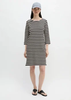 Gestreiftes Jerseykleid loose aus weichem Jersey