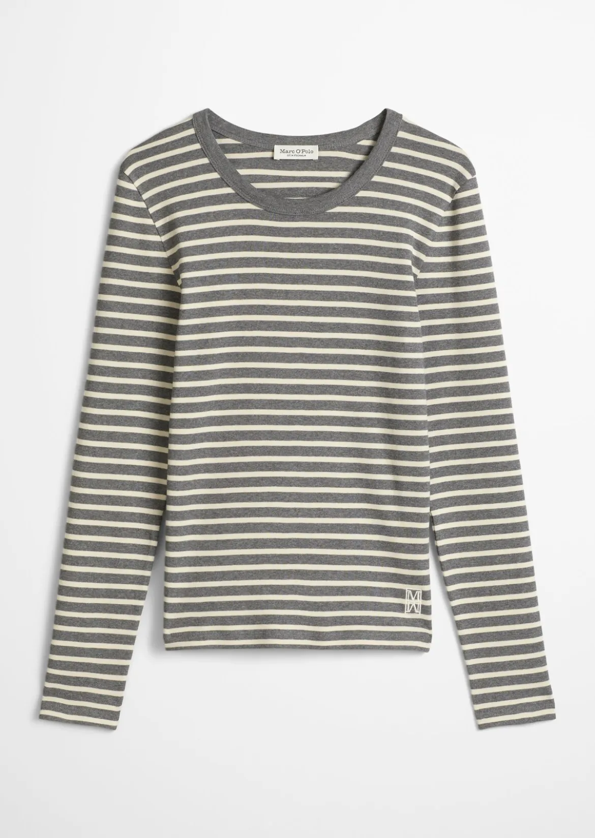 Gestreiftes Longsleeve regular aus reiner Bio-Baumwolle