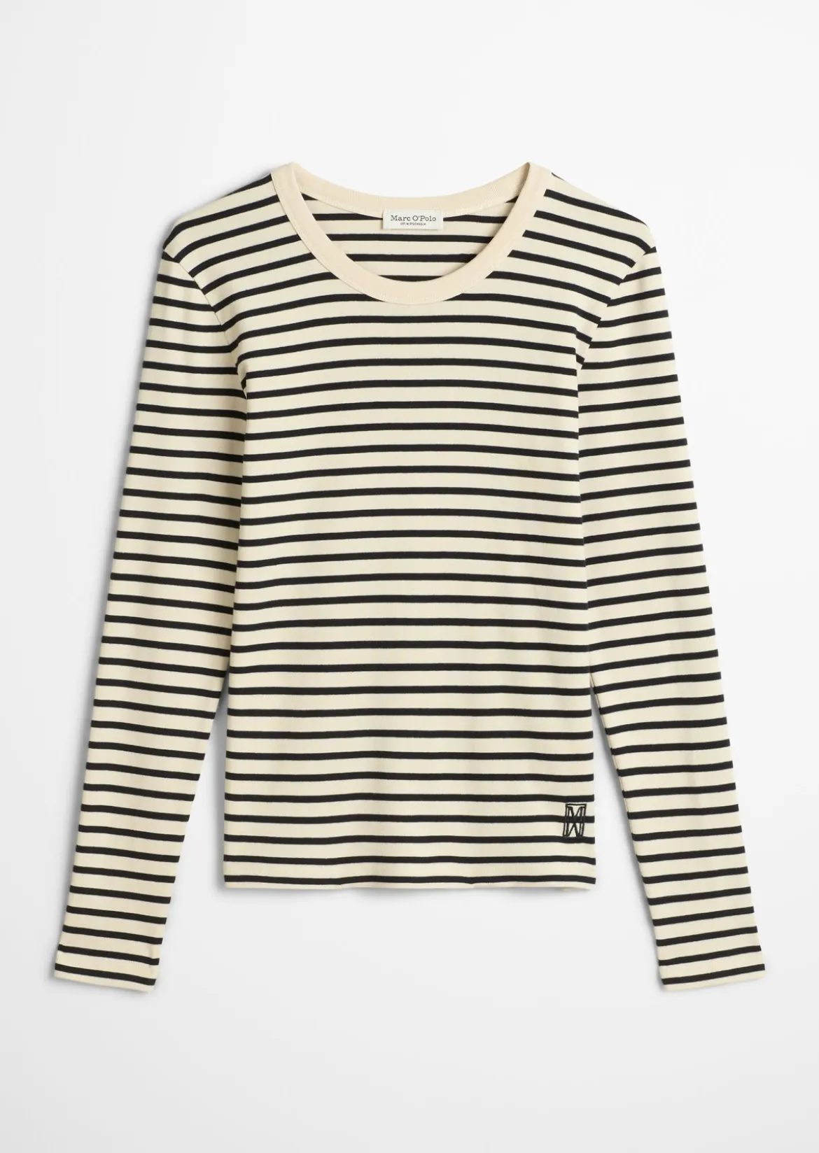 Gestreiftes Longsleeve regular aus reiner Bio-Baumwolle