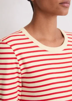 Gestreiftes Longsleeve regular aus reiner Bio-Baumwolle