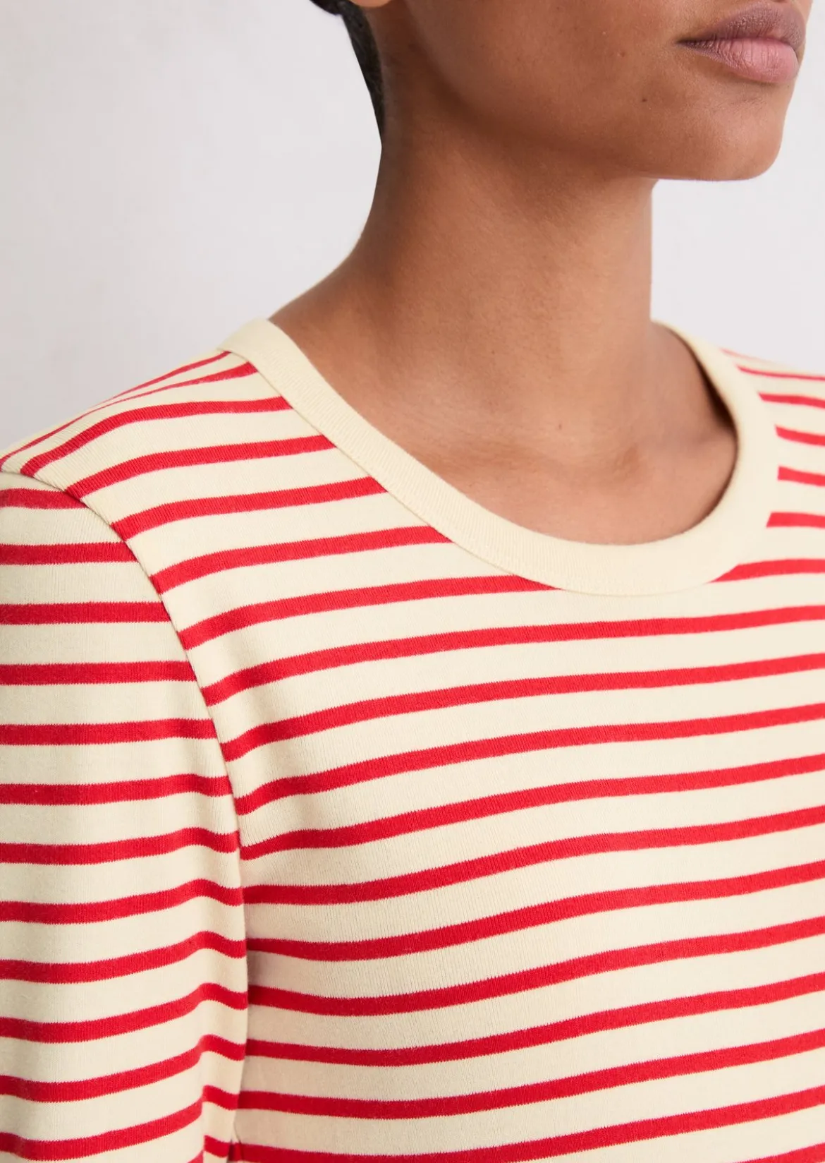 Gestreiftes Longsleeve regular aus reiner Bio-Baumwolle