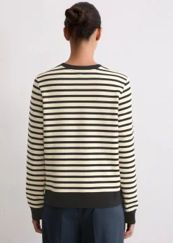 Gestreiftes Sweatshirt regular aus Organic Cotton