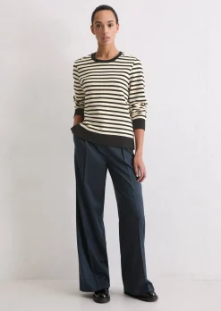 Gestreiftes Sweatshirt regular aus Organic Cotton