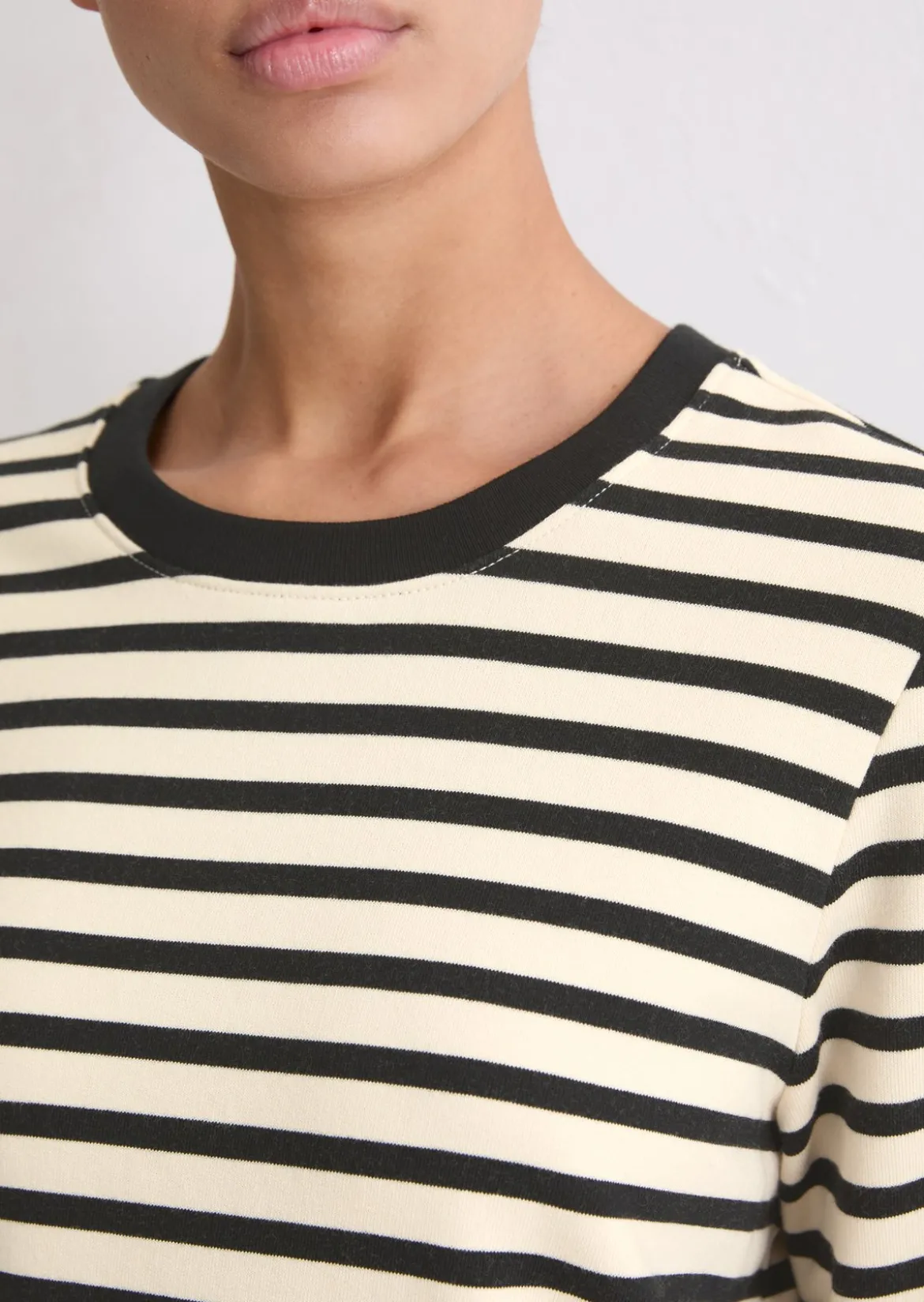 Gestreiftes Sweatshirt regular aus Organic Cotton