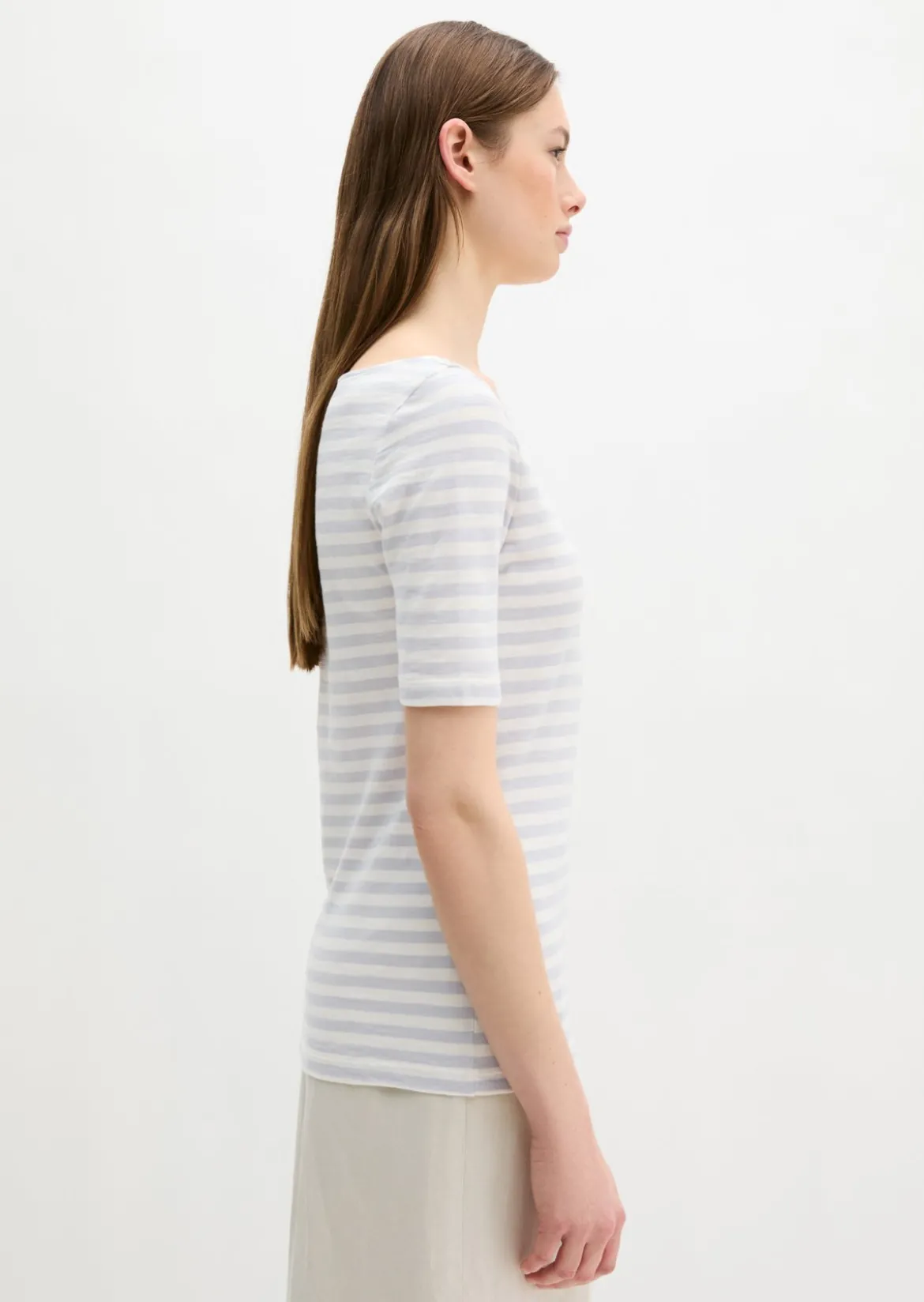 Gestreiftes T-Shirt regular aus Organic Cotton-Jersey