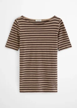 Gestreiftes T-Shirt regular aus Organic Cotton-Jersey