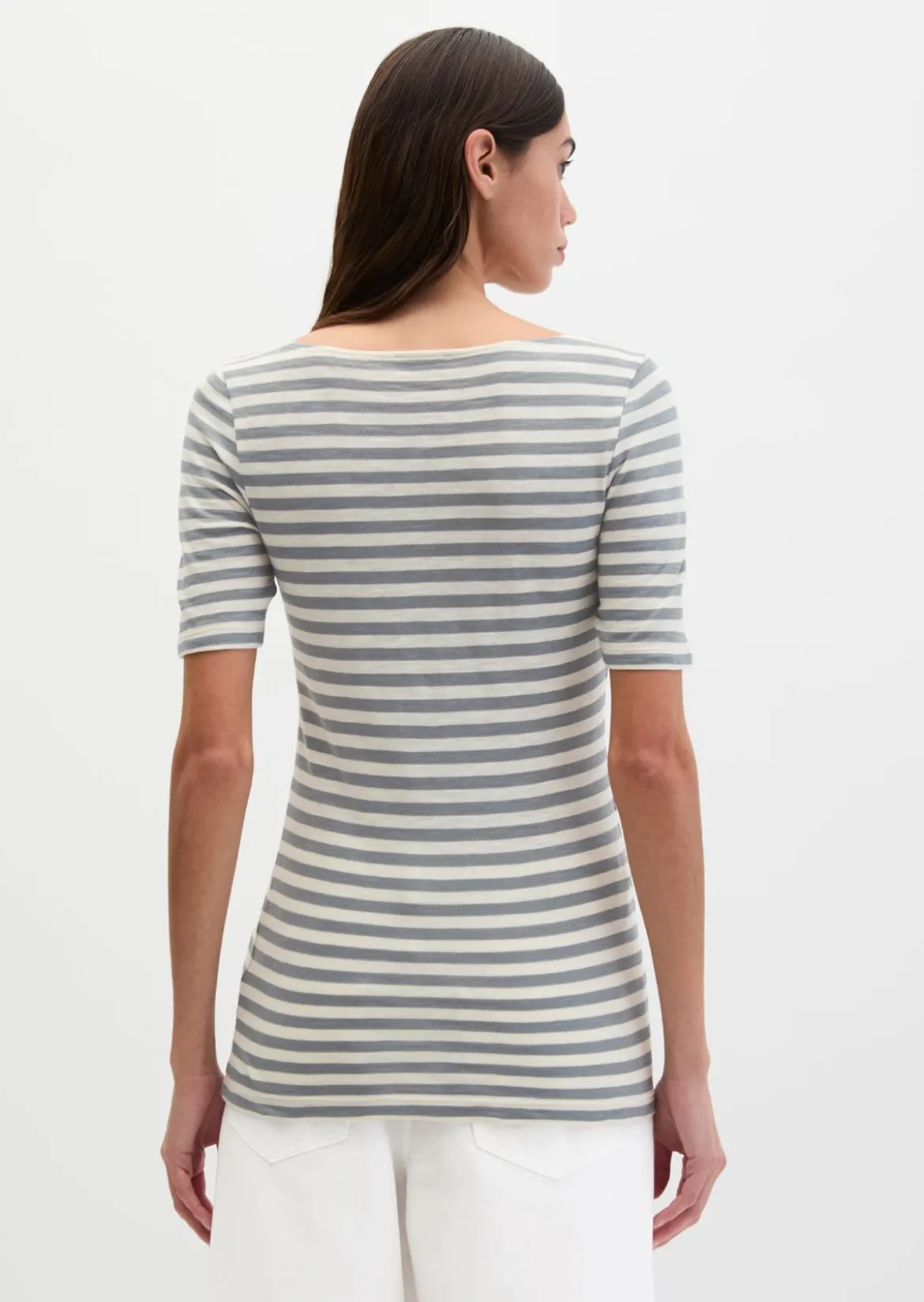 Gestreiftes T-Shirt regular aus Organic Cotton-Jersey
