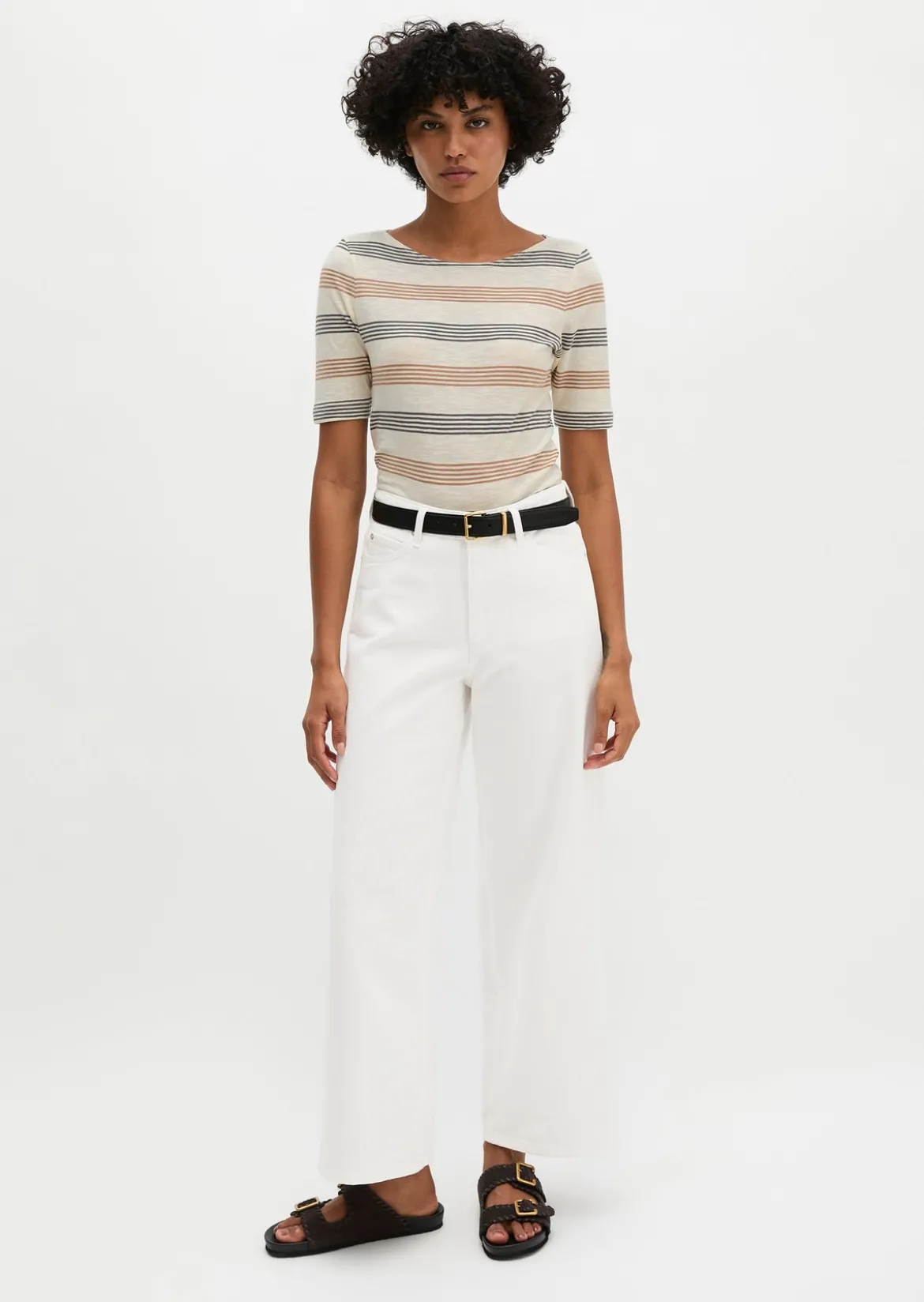 Gestreiftes T-Shirt regular aus Organic Cotton-Jersey