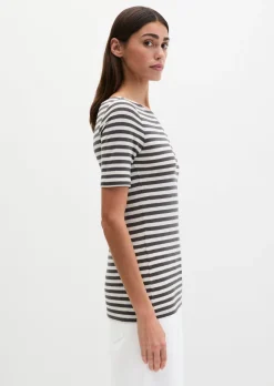 Gestreiftes T-Shirt regular aus Organic Cotton-Jersey