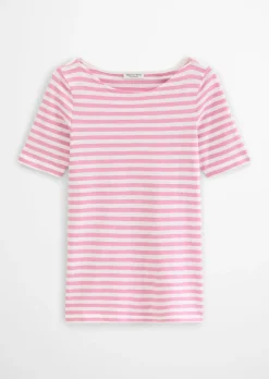Gestreiftes T-Shirt regular aus Organic Cotton-Jersey