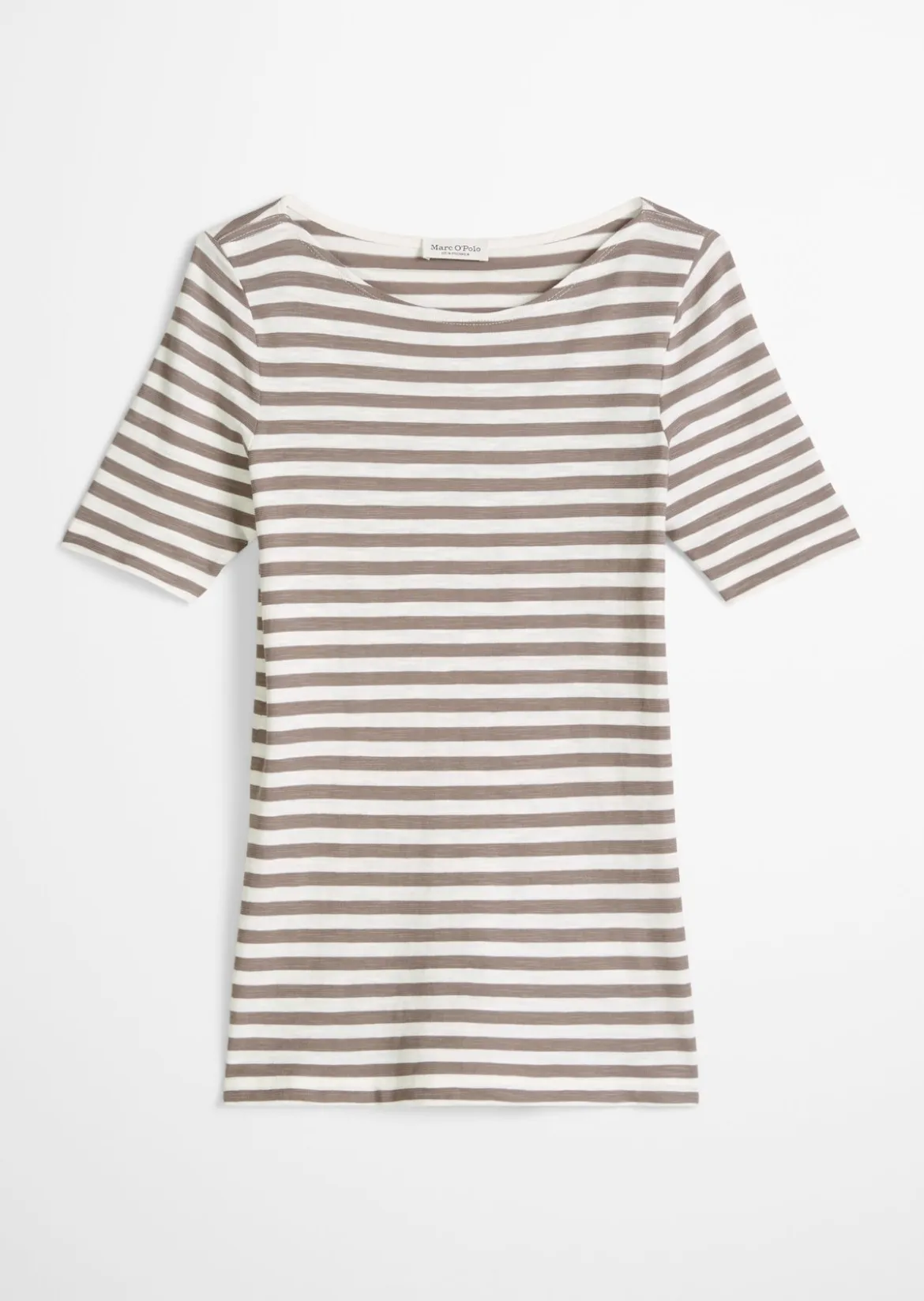 Gestreiftes T-Shirt slim aus Organic Cotton-Jersey