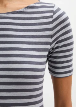 Gestreiftes T-Shirt slim aus Organic Cotton-Jersey