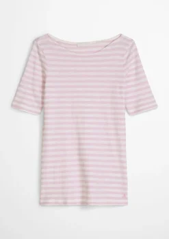 Gestreiftes T-Shirt slim aus Organic Cotton-Jersey