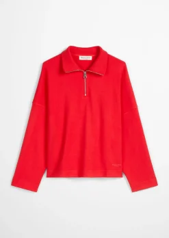 Half-Zip-Sweatshirt relaxed aus weichem Organic Cotton