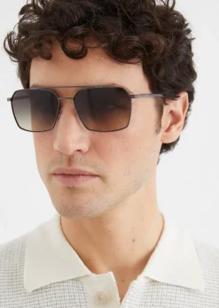 Herren-Sonnenbrille aus leichtem Metall