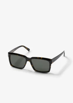 Herren-Sonnenbrille in moderner rechteckiger Form